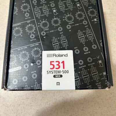 Roland System-500 531 Eurorack Mixer Module 2016 - Present - Black image 3
