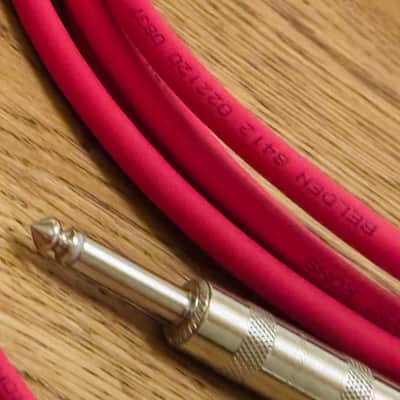 BELDEN 8412 Guitar Cable 3m（10ft）Red with Switchcraft 280/280 – Brand New image 5