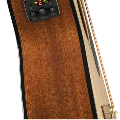 Fender CB-60SCE Acoustic Bass, Laurel Fingerboard, Natural image 8