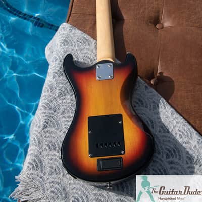 Classic "Marine Rider" - Mosrite Copy Travel Guitar - Made in Japan - Pro Set Up w Perfect Frets/Action/Intonation! Perfect for Travel or Kids image 3