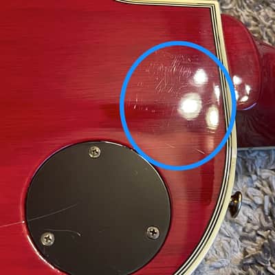 2000 Edwards/ESP E-LP-117 CTM MIJ MADE IN JAPAN Les Paul Custom/Supreme Type Burl Maple Top Abalone Binding See Thru Red image 14