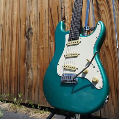 Schecter USA CUSTOM SHOP Nick Johnston SSS Wembley Teal Green Aged Nitro - w/ Case (2024) image 8
