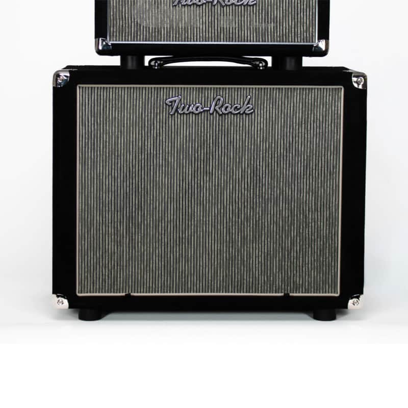Two Rock 1x12 Small Ported Guitar Amp Cabinet Black Suede w/ Grey Pinstripe Cloth Pre-Order image 1