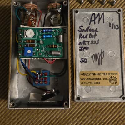 Analogman Sun Face Red Dot NKT275 Germanium Fuzz with Sun Dial image 4