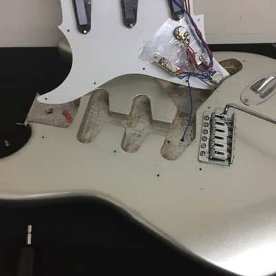 Unknown Loaded Strat Body 2020's - Silver image 14