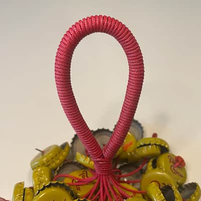 Upcycled Percussion - Bottle Cap Hand Rattle / Shaker - Topo Chico image 2