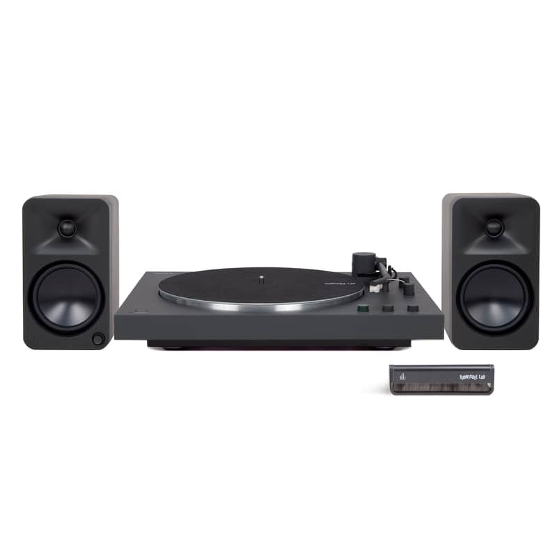 Sony: PS-LXBT / Kanto ORA4 / Turntable Package PS-LX3BT Turntable / Black Speakers image 1