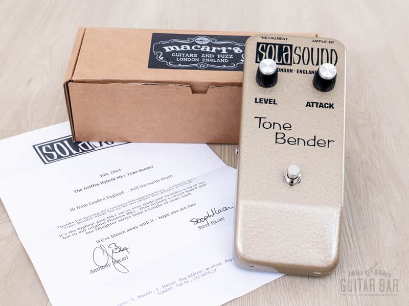 2024 Sola Sound The Griffin Hybrid MK1 Tone Bender Fuzz, Near-Mint