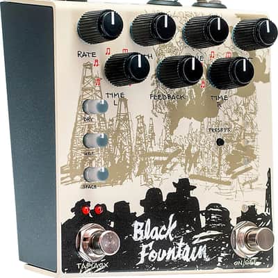 Old Blood Noise Endeavors Black Fountain Stereo Delay Effects Pedal, Cream image 2