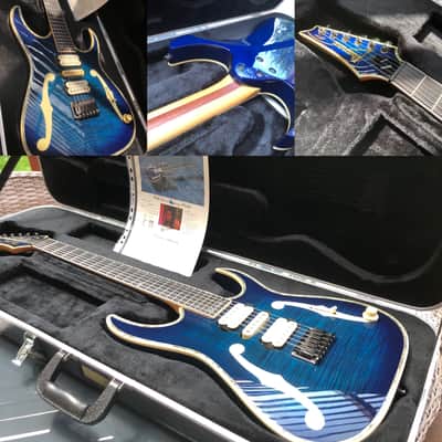Ibanez PGM90HAM Hoshino 90th Anniversary Paul Gilbert Signature 1998 - Blue image 6