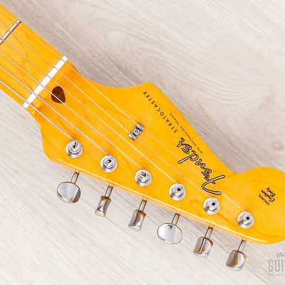2022 Fender American Vintage II ‘57 Stratocaster Left-Handed Vintage Blonde w/ Case, Hangtags, COA image 4
