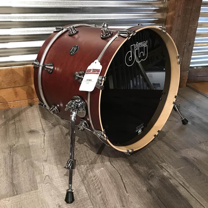 DW Performance Bass Drum 18x14 Satin Tobacco image 1
