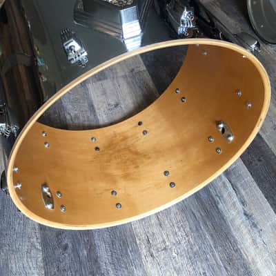 1988 Ludwig COW 22" Classic Maple Bass Drum 6-Ply - Chrome Over Wood image 8