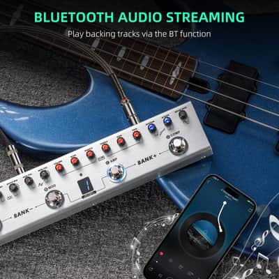 LEKATO TANK-B Electric Bass Effects Pedal Multi Effects Compressor Recording Amp Mod image 8