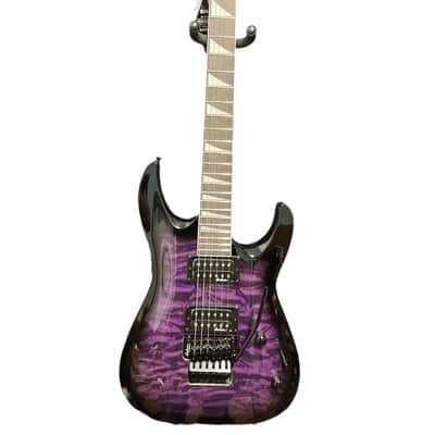 Jackson JS Series JS32Q DKA Dinky Archtop with Amaranth Fretboard 2020 - Present - Transparent Purple Burst image 1