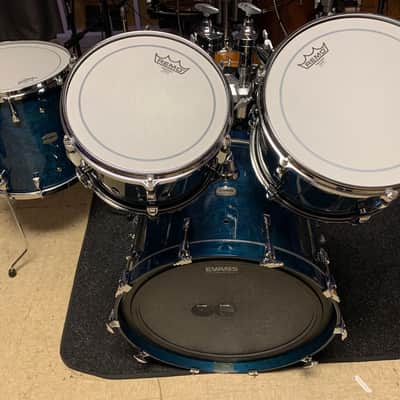 Yamaha  PHX Phoenix  - Sapphire blue Ash  made in Japan 4 pc drum set 22 10 12 16 image 12