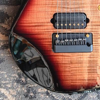 Ernie Ball Music Man John Petrucci Signature 20th Anniversary JP7 2021 - Honey Butter image 5