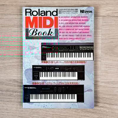 Roland The Midi Book // 80s // Very rare & thick JP only Book // Jupiter - Juno - SH - TR - TB - D-50 - etc.