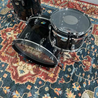Ludwig 50th Anniversary Vistalite 3-Piece Drum Set - Black Sparkle Smoke image 16