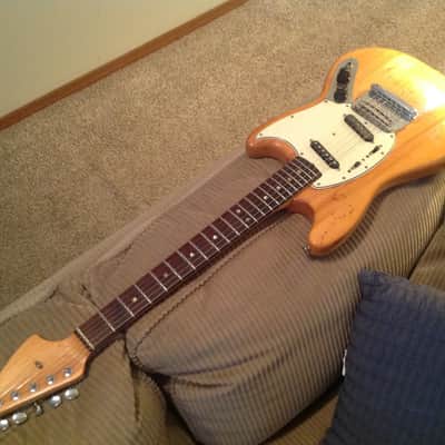 1966 Fender Mustang - Natural Worn Relic image 12