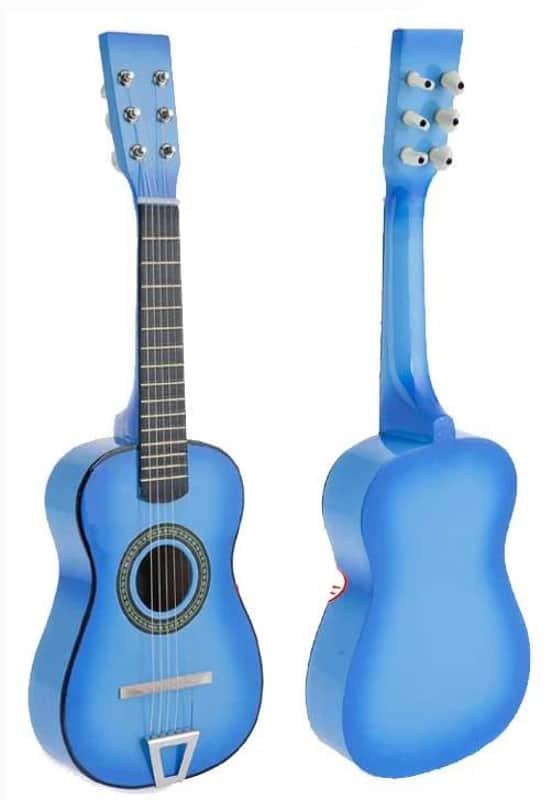 Star Kids Acoustic Toy Guitar 23 Inches Color Light Blue image 1