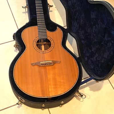 Abe Wechter Elite Series 2005 an insane rare Shakti style cutaway w/Abe's scalloped fingerboard. image 16