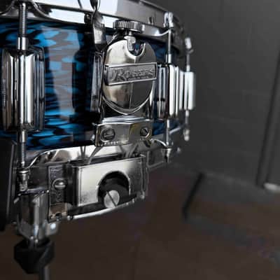 Rogers Custom-Built 5.5x14 Dyna-Sonic Snare Drum in Blue Onyx image 4