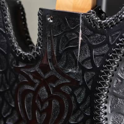 Peavey USA Foundation Electric Bass with Tooled Leather Cover and Hardshell Case - Used image 14