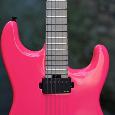 Charvel Sean Long Signature Pro-Mod San Dimas® Style 1 HH HT M - Neon Pink(1) image 4