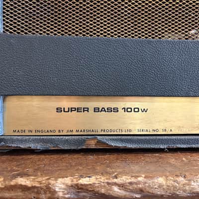 Marshall Super Bass 100w Head 1970 image 6