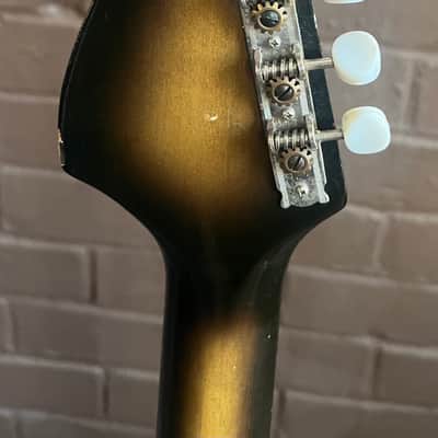 Teisco Gold Foil Electric Guitar & Case Barclay Sakai  1960’s - Sunburst image 5