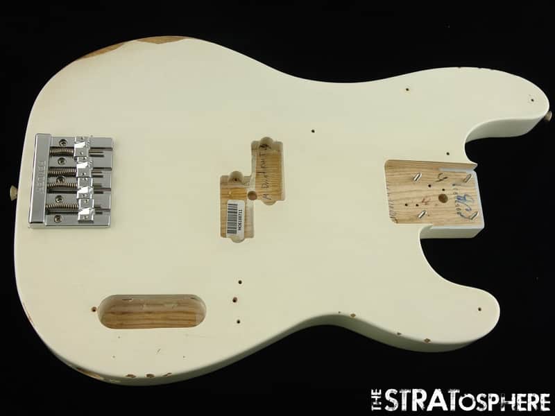 Fender Mike Dirnt Road Worn P Bass BODY & HARDWARE, Precision White Blonde NITRO image 1