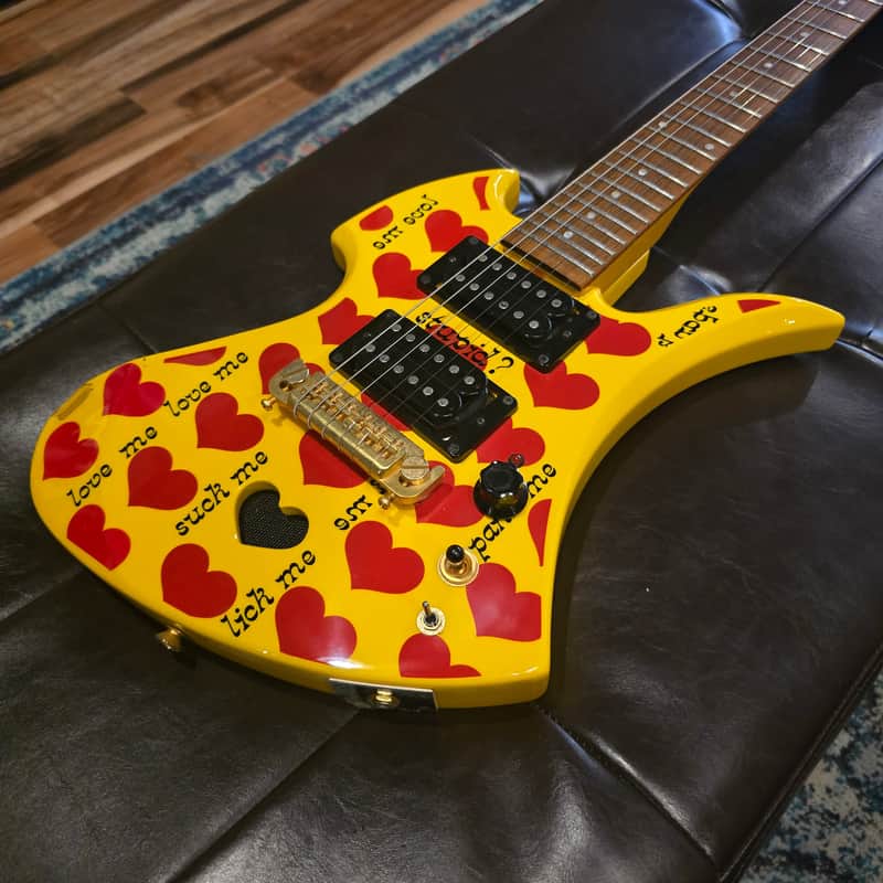 2006 Fernandes Burny YH-JR - Hide Signature Model - Yellow Heart