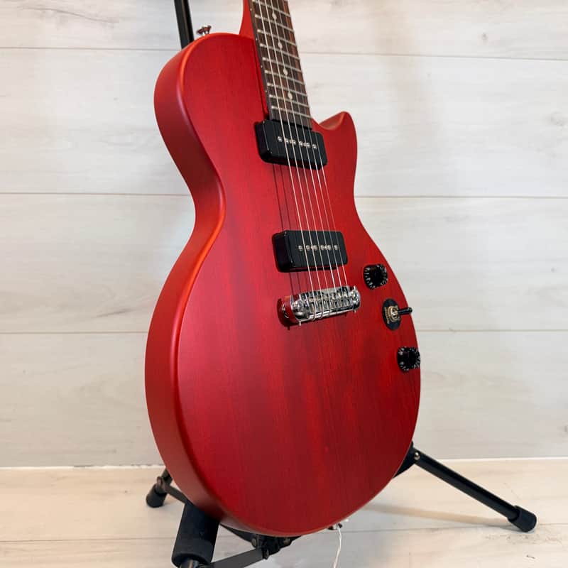 Epiphone Les Paul Junior Electric Guitar Cherry Satin w/ Hard Shell Case P-90 Pickup 2017 image 1