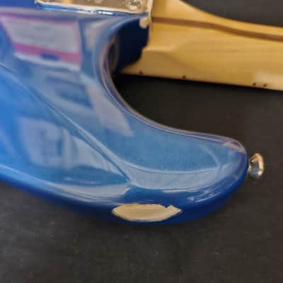 Squier Affinity Series Stratocaster Electric Guitar, Maple, Lake Placid Blue (DAMAGED) image 7