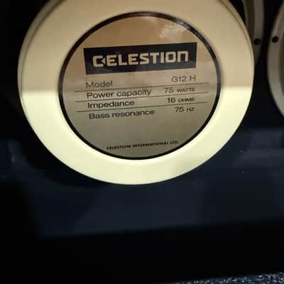 V-Boutique Custom 2x12 Speaker Cabinet – Celestion Alnico Cream & Creamback H75 + Tuki Padded Cover image 4