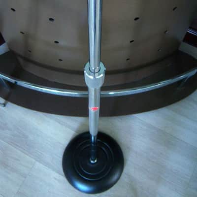 Vintage 1970's Atlas Sound MS10C microphone floor stand Shure Electro Voice MS11C MS12C # 1 image 4