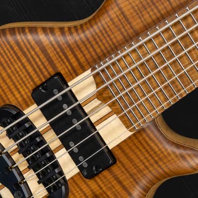 Mayones Cali 5 Mini Bass Flamed Maple T.E.W. - Trans Natural Matt image 11
