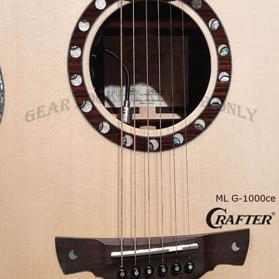 Crafter ML G-1000ce Anniversary all Solid Engelmann Spruce & Rosewood electronics acoustic guitar Bild 6