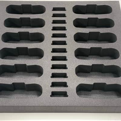 Custom Foam Insert for Rack Drawer fits 12 Clearcom FreeSpeak-2 Bodypacks FS II-BP image 2