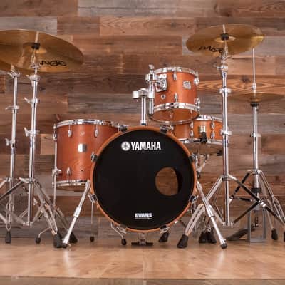 Yamaha Birch Custom Absolute 3 Piece Drum Kit, Vintage Natural (Pre Loved) image 3