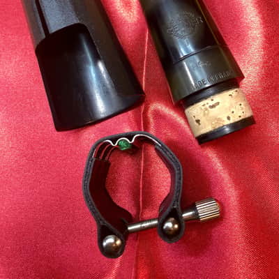 Vintage Selmer HS* Clarinet Mouthpiece-Made c.1965-New Cork-Strap Ligature+Cap image 1