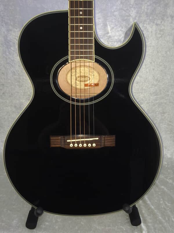 Washburn EA9 Acoustic/Electric Guitar – Ebony image 1