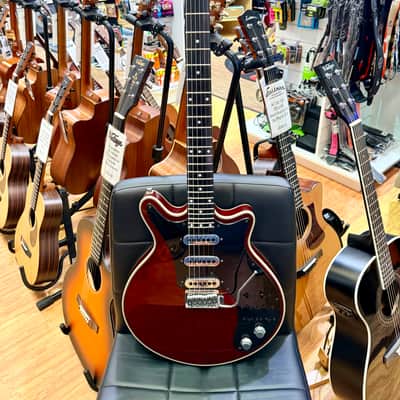 ⚡️2003⚡️ Burns London Brian May Signature Red Special~ Cherry Red Korean Made! image 12