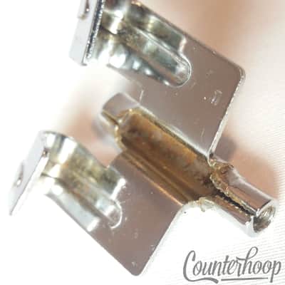 *Vintage Threaded Drum T-Rod Claw Single Tension Marching Chrome 70s Tama? image 2