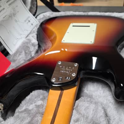 Fender American Ultra Stratocaster BRAND NEW 75th ANNIVERSARY 2021 Model! 3-Tone Sunburst USA Strat Electric Guitar image 11