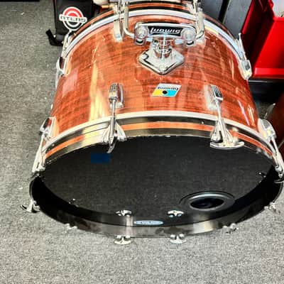 Ludwig Pro Beat Shell Pack, 1970s, 3 Ply, Mahogany Cortex image 4