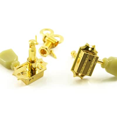 Grover 135G Vintage Series, Gold Tuning Machines 3 + 3 image 5