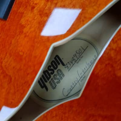 Gibson Chet Atkins Country Gentleman 1989 - Sunrise Orange image 10