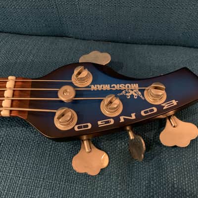 Music Man Bongo HH Left Handed / Lefty 2007 Blue Dawn (Limited Edition) image 4